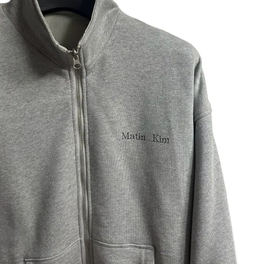 [BUNJANG] Matinkim Reversible Coated Track Jumper Grey / 마뗑킴 리버시블 코팅 트랙 점퍼 그레이 freesize