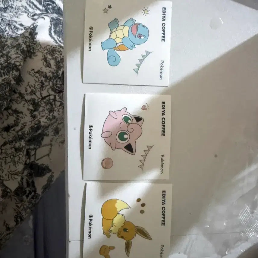 [BUNJANG] Ediya Pokémon Stickers Bundle Set / 이디야 포켓몬 스티커 3장 일괄