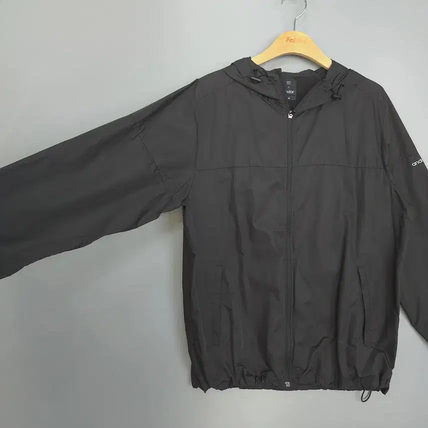 [BUNJANG] Andar Meteor Black Hooded Windbreaker Jacket M / 안다르 ANDAR 후드 바람막이 자켓 M