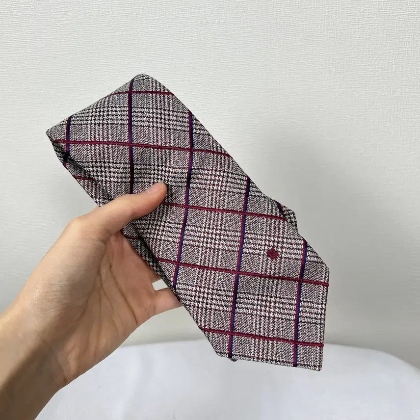 [BUNJANG] Daks Checked Silk Tie / 닥스 체크 실크 넥타이 라덴 빈티지