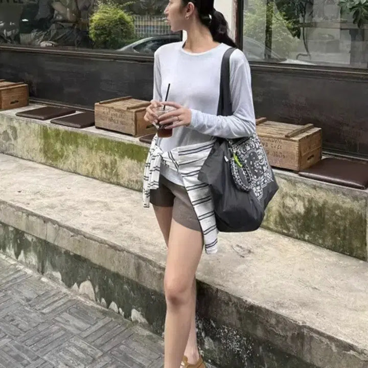 [BUNJANG] Paisley Tote Shoulder Bag / 페이즐리 토트 숄더백