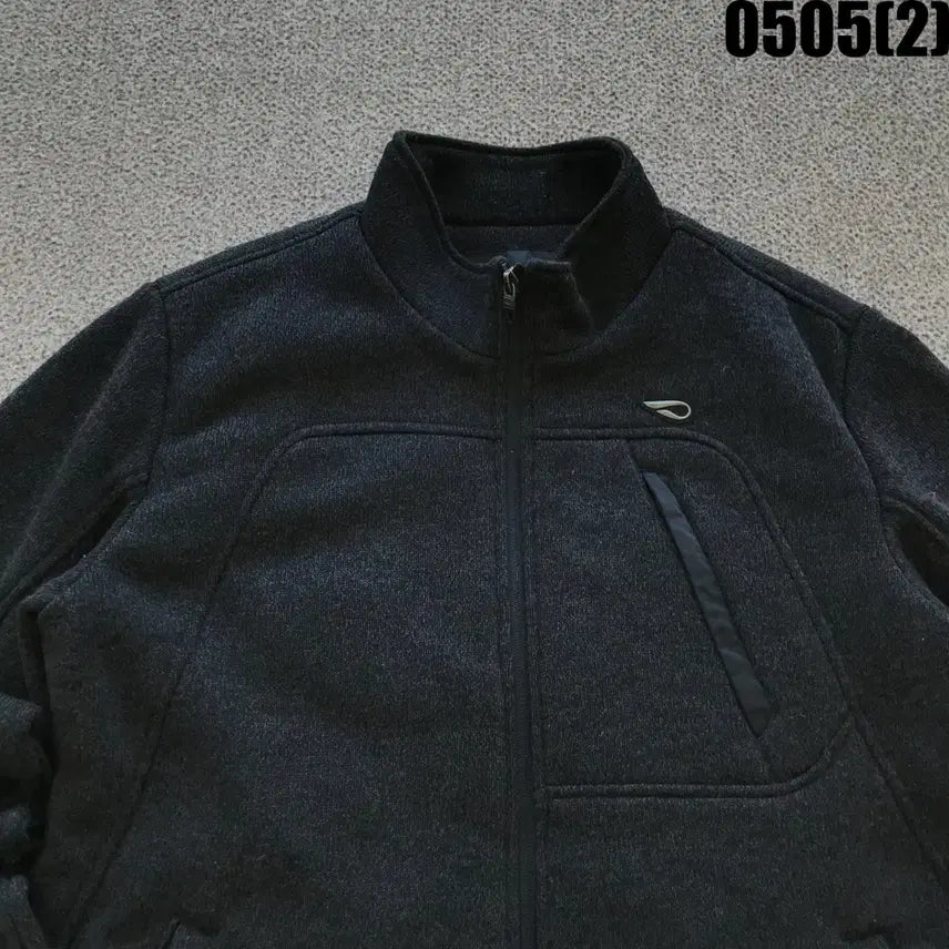 [BUNJANG] Pro-Specs Black Full Zip Fleece Jacket 100 / 프로스펙스 블랙 풀집업 플리스 자켓 100