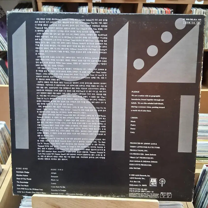 [BUNJANG] Janet Jackson Rhythm Nation 1814 LP / 마이클 잭슨 여동생 자넷 잭슨 LP 할인
