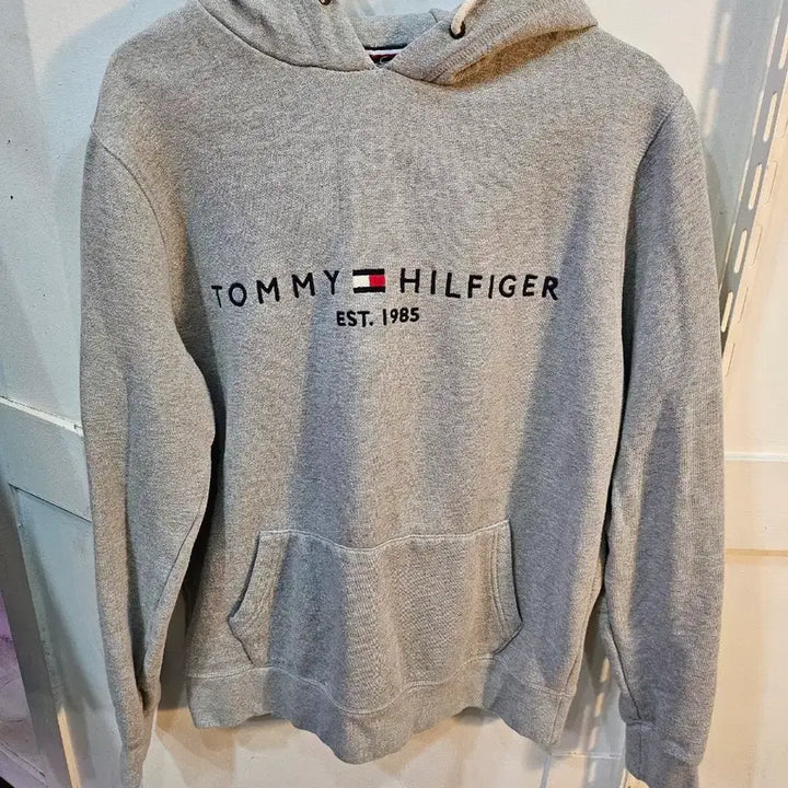 [BUNJANG] Tommy Hilfiger Grey Hoodie / <만원빈티지>타미힐피거 그레이 후드티