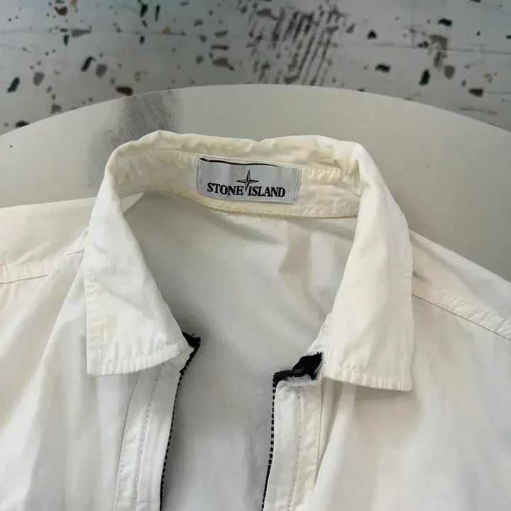 [BUNJANG] Stone Island Overshirt Jacket White S / [정품/백화점판] 스톤아일랜드 오버셔츠 자켓 화이트