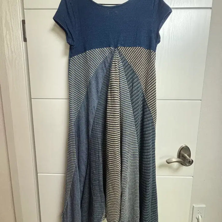 [BUNJANG] KAPITAL Denim Patchwork V-Neck Dress / KAPITAL 캐피탈 데님 패치워크 원피스