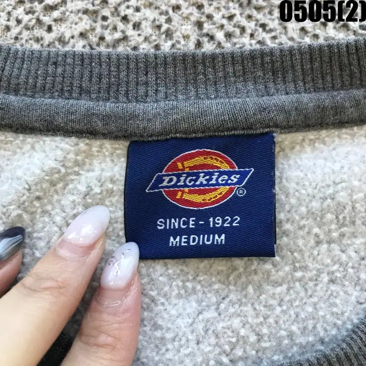 [BUNJANG] Dickies Fleece Sweatshirt Grey M / 디키즈 Dickies 기모 맨투맨 그레이 m