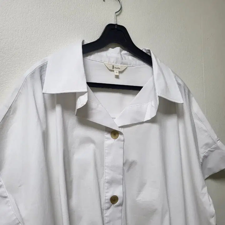 [BUNJANG] G Studio S24 White Button-Up Blouse (Size 77) / G스튜디오 s24 셔츠 블라우스 77
