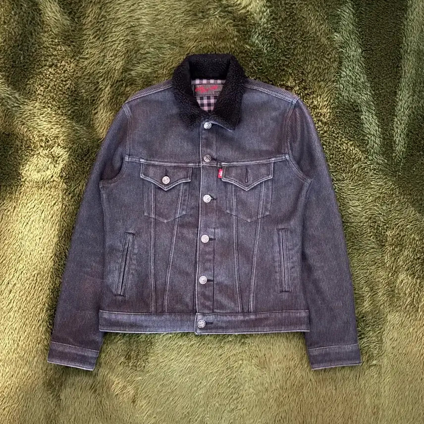 [BUNJANG] Edwin Japan Boa Collar Trucker Jacket XL / [XL] EDWIN JAPAN 에드윈 보아 카라 트러커 자켓