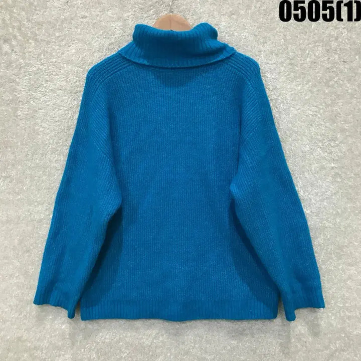[BUNJANG] Zara Blue Turtleneck Knit Sweater (S) / 자라 터틀넥 니트 스웨터 블루 s