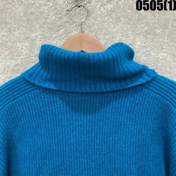 [BUNJANG] Zara Blue Turtleneck Knit Sweater (S) / 자라 터틀넥 니트 스웨터 블루 s
