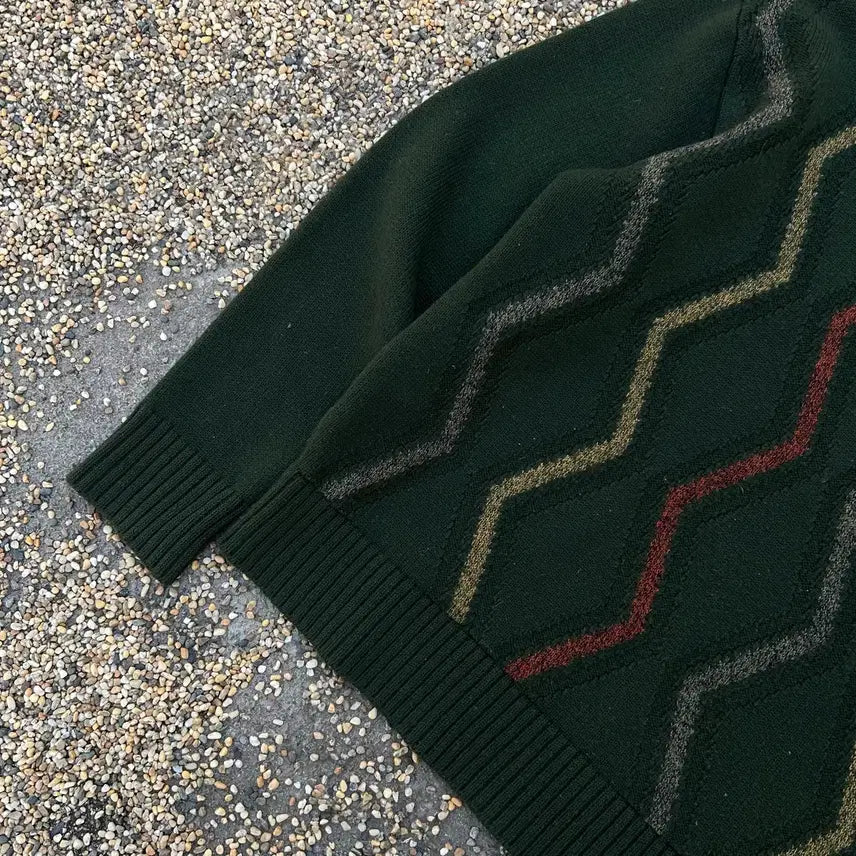 [BUNJANG] Balenciaga Vintage Pattern Knit Sweater / 발렌시아가 빈티지 패턴 니트