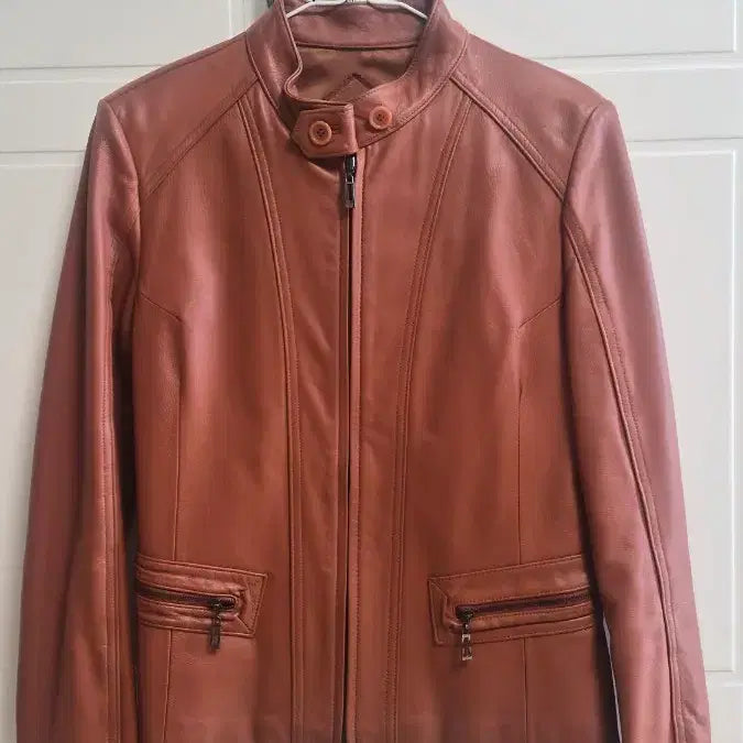 [BUNJANG] Lambskin Leather Jacket Brown / 양가죽자켓