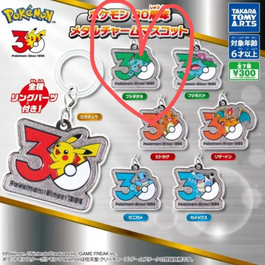[BUNJANG] Pokemon 30th Anniversary Bulbasaur Keyring / 포켓몬 30주년 키링 이상해씨