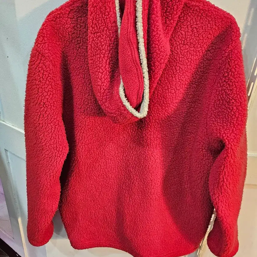 [BUNJANG] The North Face Red Fleece Jacket / <만원빈티지>노스페이스 레드 뽀글이 플리스 자켓