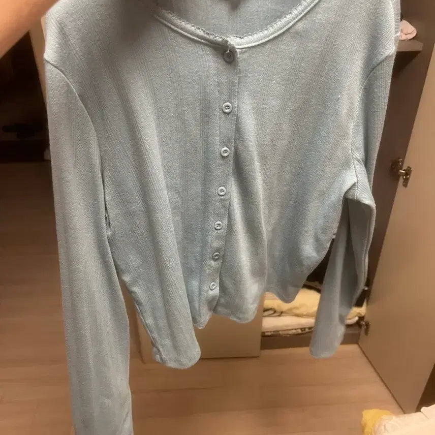 [BUNJANG] Brandy XL Sky Blue Cardigan / 브랜디 XL 하늘색 가디건
