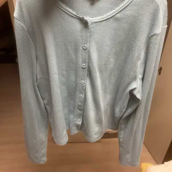 [BUNJANG] Brandy XL Sky Blue Cardigan / 브랜디 XL 하늘색 가디건