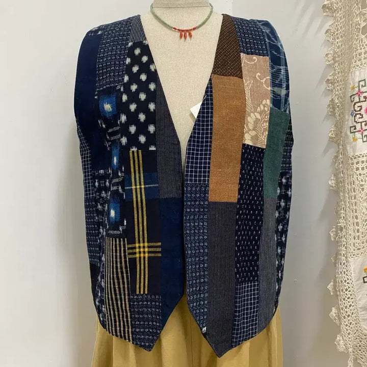 [BUNJANG] Patchwork Vest / 패치워크 조끼