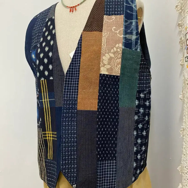 [BUNJANG] Patchwork Vest / 패치워크 조끼