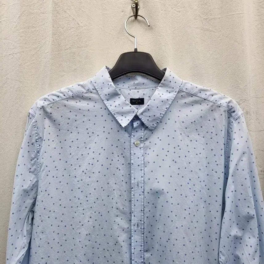 [BUNJANG] Paul Smith Blue Dot Long Sleeve Shirt / 폴스미스 블루 도트 긴팔 셔츠