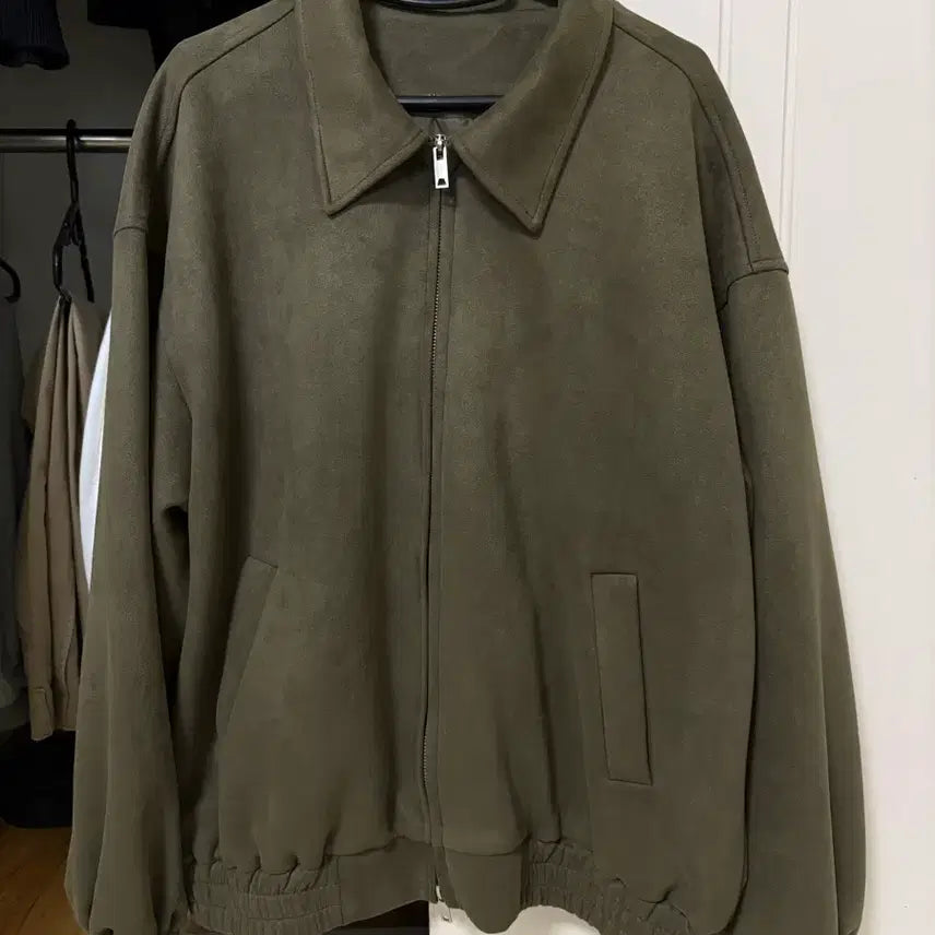 [BUNJANG] Suede Blouson Jacket - Size M / 블루종
