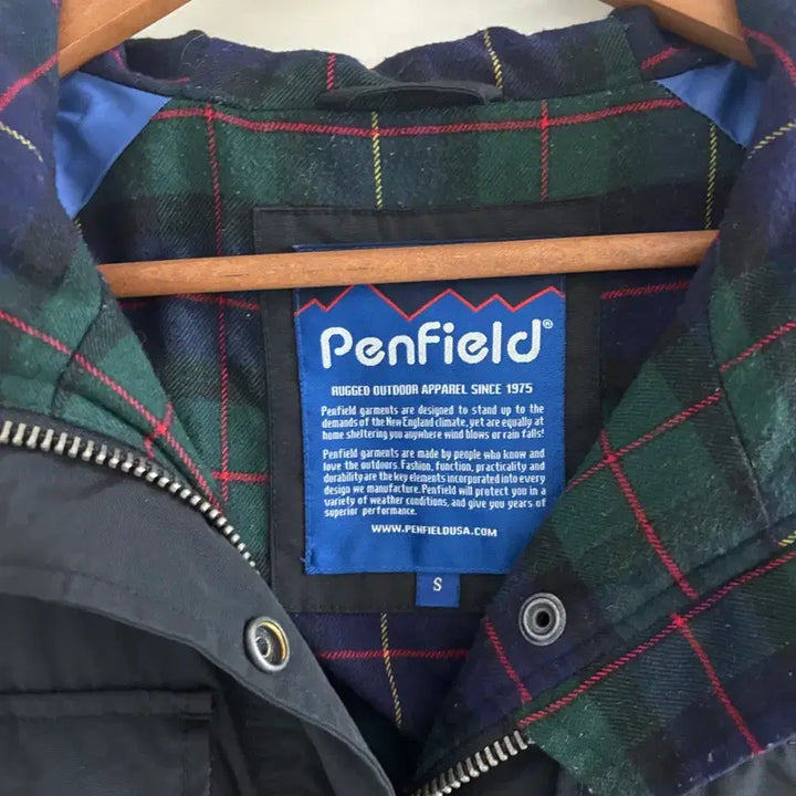 [BUNJANG] Penfield Black Check Lined Jacket / Penfield 펜필드 블랙 체크 안감 자켓