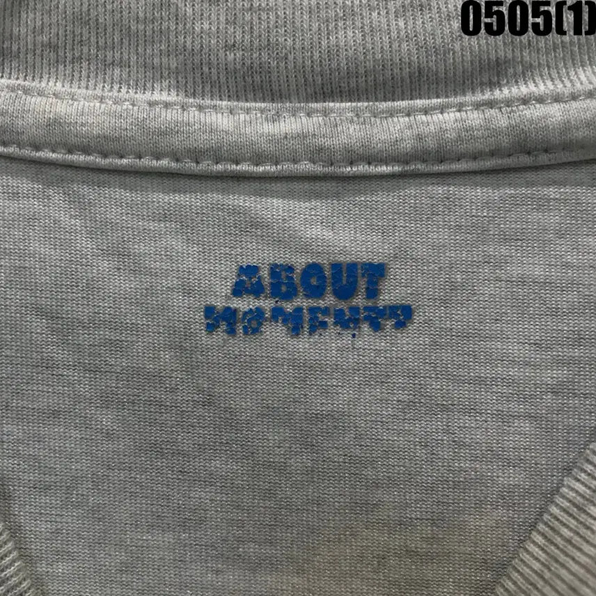 [BUNJANG] About Clean Movement Gray T-shirt / 어바웃 클린 무브먼트 반팔 티셔츠 회색 m