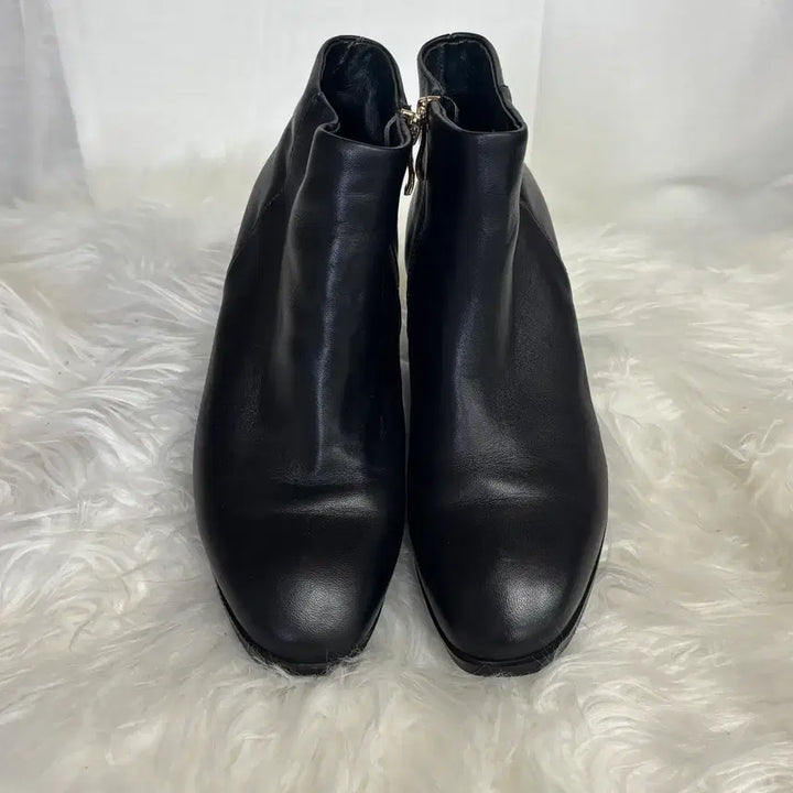 [BUNJANG] Cat Maccony Black Round Toe Ankle Boots / 캣 매코니 블랙 라운드 토 앵클 부츠