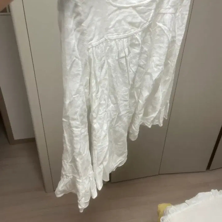 [BUNJANG] Square Neck Blouse - White / 스퀘어넥 화이트 블라우스