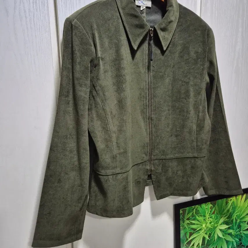 [BUNJANG] ORTALLEY Suede Jacket Khaki Olive / (세일)JPN VTG. ORTALLEY 카키올리브색 스웨이드 자켓