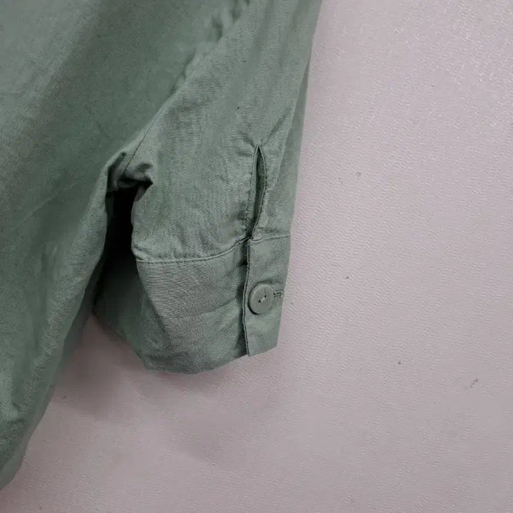 [BUNJANG] Linen Short Sleeve Shirt Size 66 / 마 숏 셔츠66