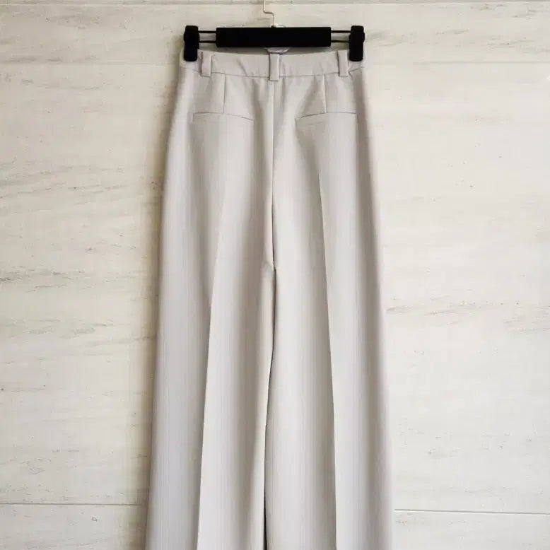 [BUNJANG] Sandro Two-Tuck Wide Pants Beige Size 43 / 산드로 투턱 와이드 팬츠 43사이즈 (구입가58만원)