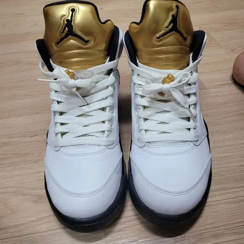 [BUNJANG] Nike Air Jordan 5 White/Gold / 나이키 에어 조던5 화이트/골드 260