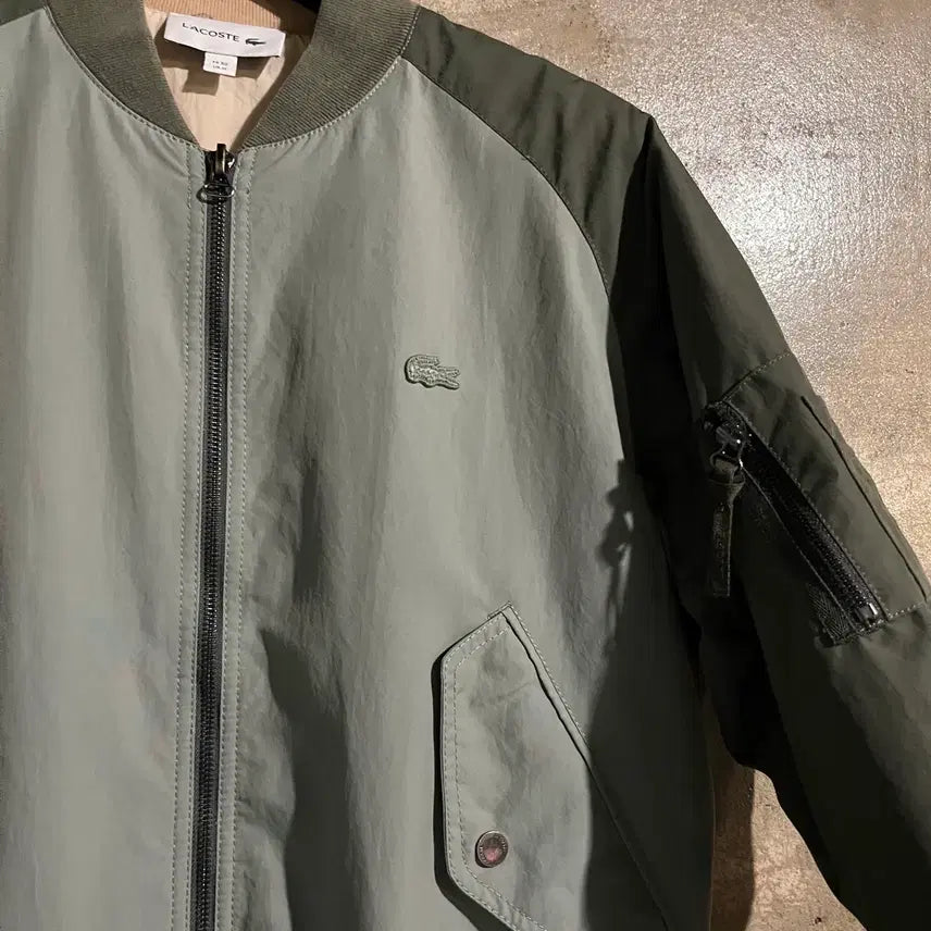 [BUNJANG] Lacoste Reversible Bomber Jacket / 라코스테 리버시블 항공점퍼