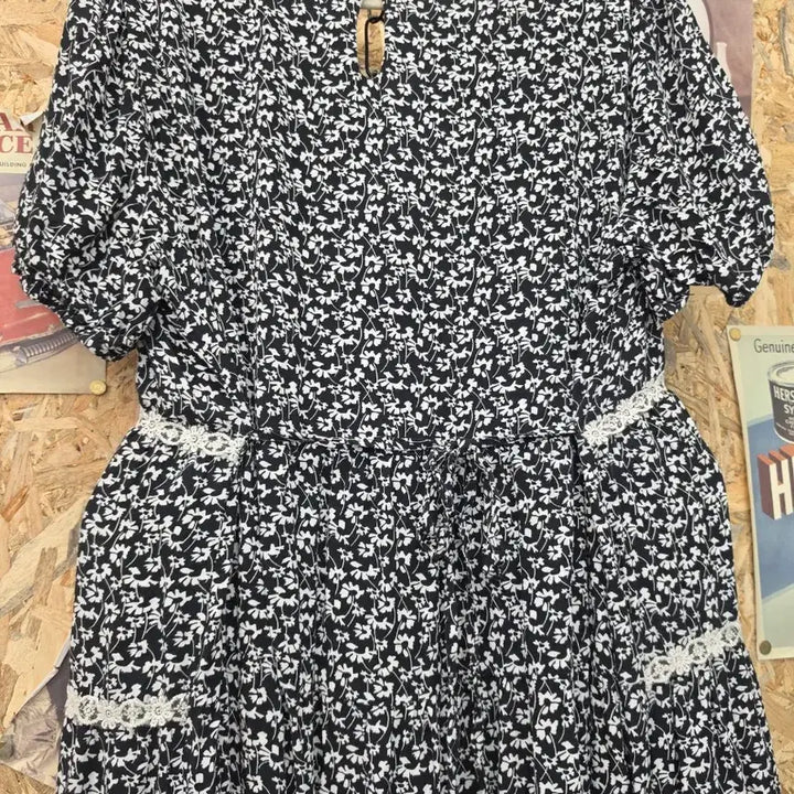 [BUNJANG] Romistory Flower Pattern Long Dress / 로미스토리 플라워 패턴 롱 원피스 F
