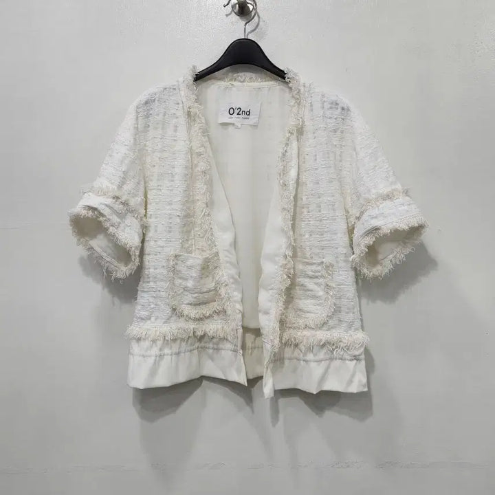 [BUNJANG] Ozcecon Tweed Short Sleeve Jacket / 오즈세컨 트위드 반팔 자켓 1