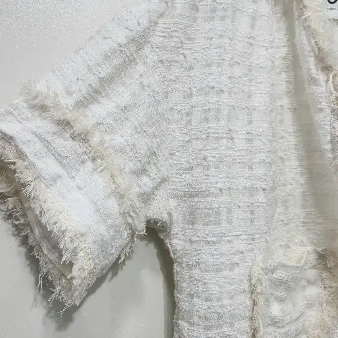[BUNJANG] Ozcecon Tweed Short Sleeve Jacket / 오즈세컨 트위드 반팔 자켓 1