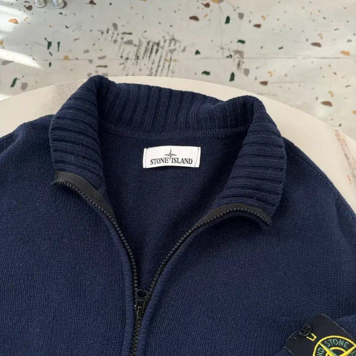 [BUNJANG] Stone Island Half-Zip Knit Navy L Size / [정품 , L사이즈] 스톤아일랜드 반집업 니트 네이비