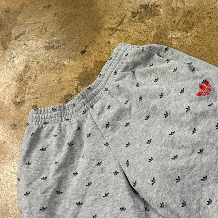 [BUNJANG] Adidas Trefoil Dot Pattern Grey Training Pants / [정품/95] 아디다스 삼선 도트 패턴 트레포일 회색 트레이닝 바지