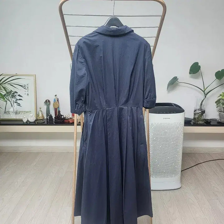 [BUNJANG] Zooc Navy Wrap Style Long Dress / Zooc 네이비 랩 스타일 롱 원피스