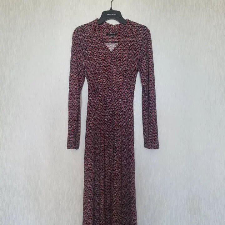 [BUNJANG] Plastic Island Pattern Long Dress XS / (거의새것)플라스틱아일랜드 롱원피스 패턴 XS사이즈(착샷)