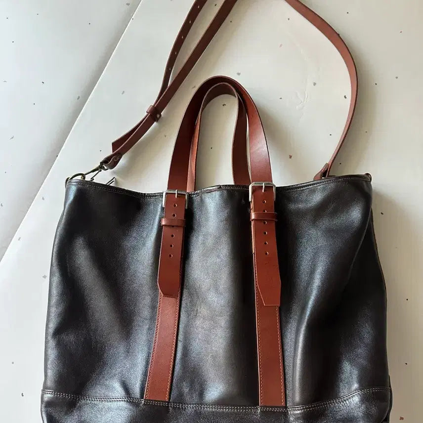 [BUNJANG] MBS B-3 Tote Shoulder Bag / mbs 엠비스 b-3 토트 숄더백 브라운