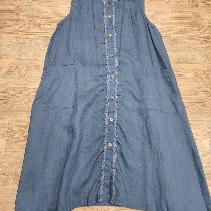 [BUNJANG] Linen Lace Long Vest / 린넨레이스롱조끼