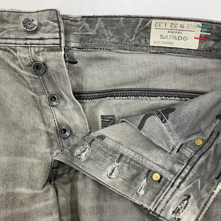 [BUNJANG] Diesel Black Washed Denim Jeans / 디젤 블랙 데님 워싱 청바지