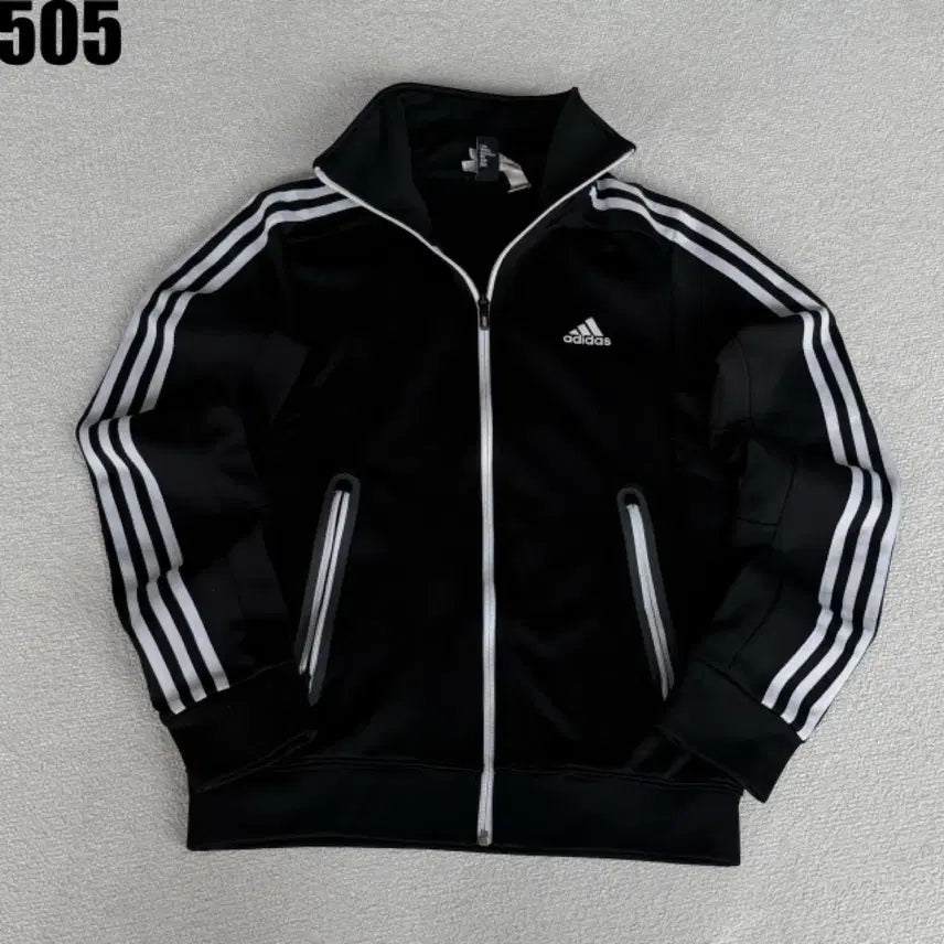 [BUNJANG] Adidas 3-Stripes Black Track Top / 아디다스 삼선 블랙 트랙탑