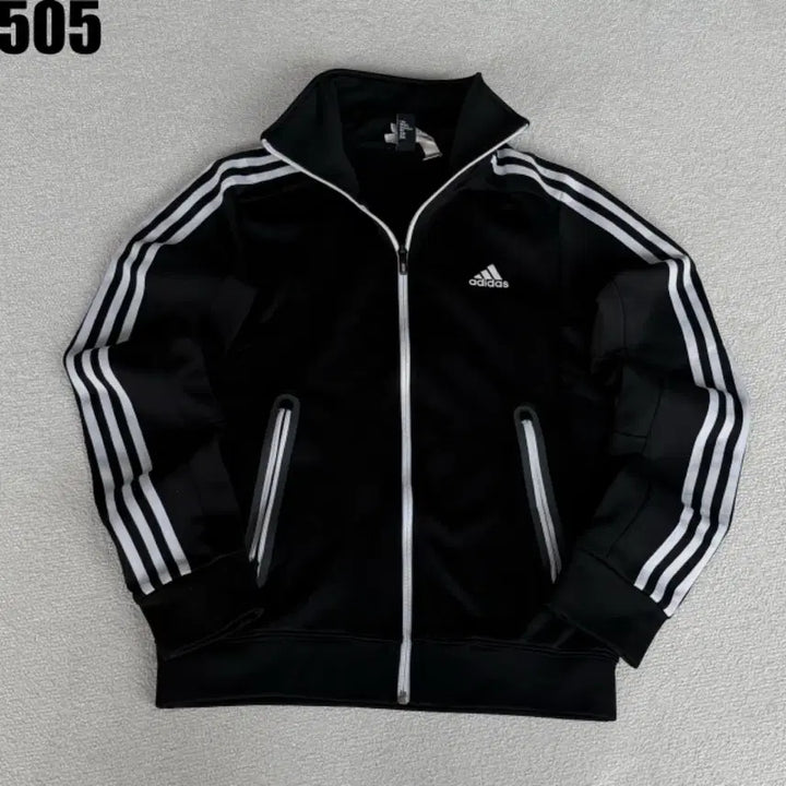[BUNJANG] Adidas 3-Stripes Black Track Top / 아디다스 삼선 블랙 트랙탑