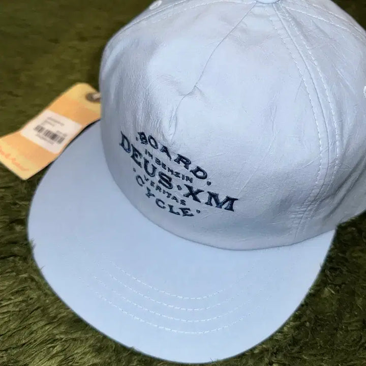 [BUNJANG] DEUS EX MACHINA Embroidered Logo Cap Blue / DEUS 데우스 엑스 마키나 보드 앤 사이클 자수 로고 캡 블루