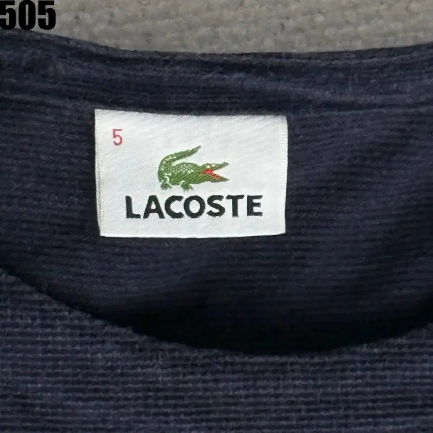[BUNJANG] Lacoste Striped Long-Sleeve T-Shirt Navy / 라코스테 스트라이프 긴팔 티셔츠 네이비