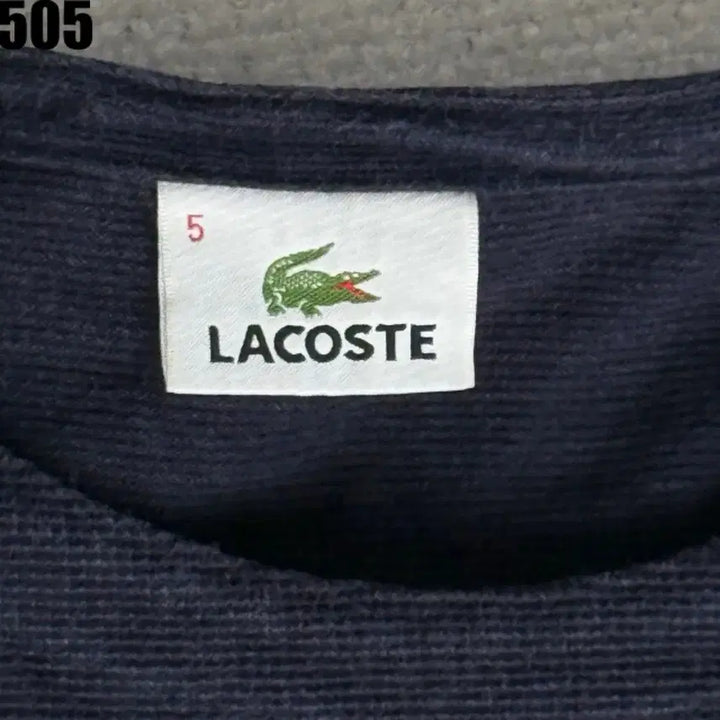 [BUNJANG] Lacoste Striped Long-Sleeve T-Shirt Navy / 라코스테 스트라이프 긴팔 티셔츠 네이비