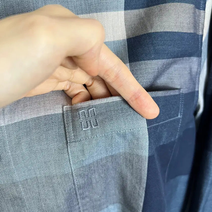 [BUNJANG] Daks Check Cotton Shirt XL / 닥스 체크 셔츠 남방 면 남105 XL 라덴 빈티지